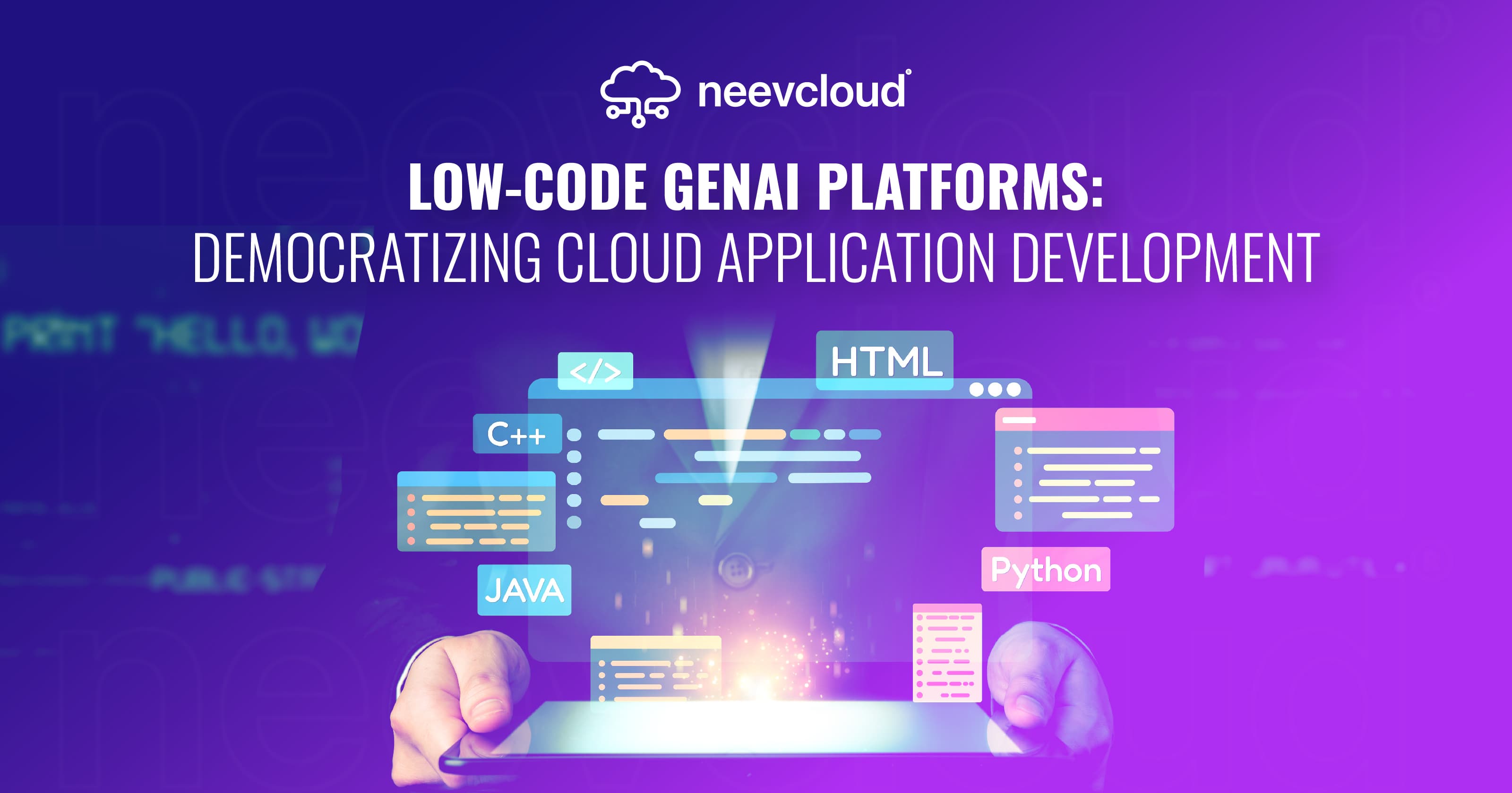 Low-Code GenAI Platforms: Democratizing Cloud Application Development